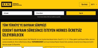 Exxen TV Bayram Süresince Ücretsiz Olacak Exxen Üyelik